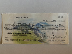 Bruce Dern signed check