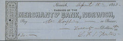 Lafayette Foster signed check-
