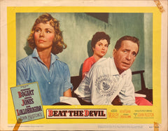 Humphrey Bogart, Jennifer Jones, and Gina Lollobrigida "Beat the Devil" original Lobby Card