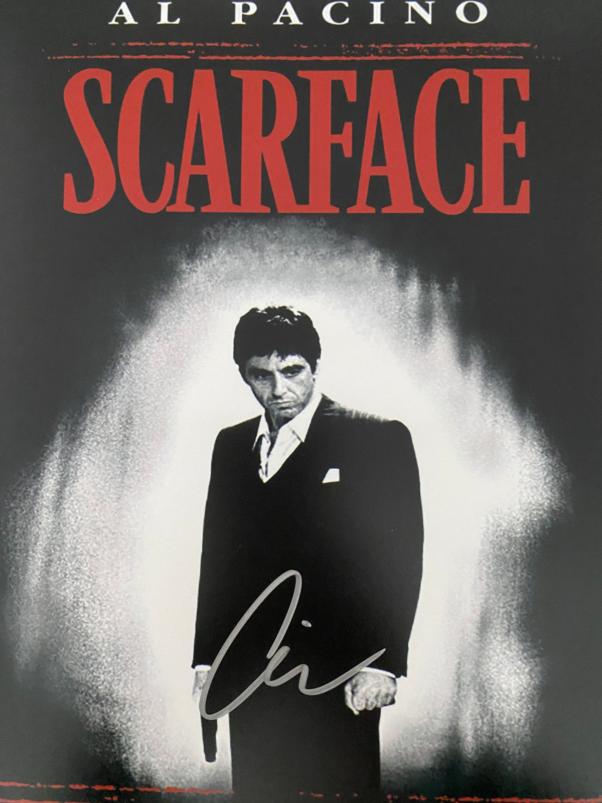 Scarface Al Pacino signed movie photo