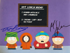 South Park Trey Stone and Matt Parker signed photo