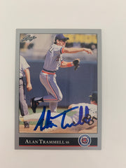 Alan Trammell signed baseball card - Sports card