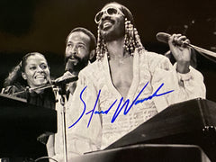 Stevie Wonder signed photo. GFA Authenticated