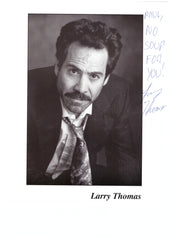 Seinfelds Larry Thomas signed soup nazi photo