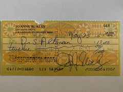 JoAnne  Worley signed check