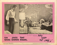Kim Novak, James Garner, and Tony Randall "Boys' Night Out" original Lobby Card