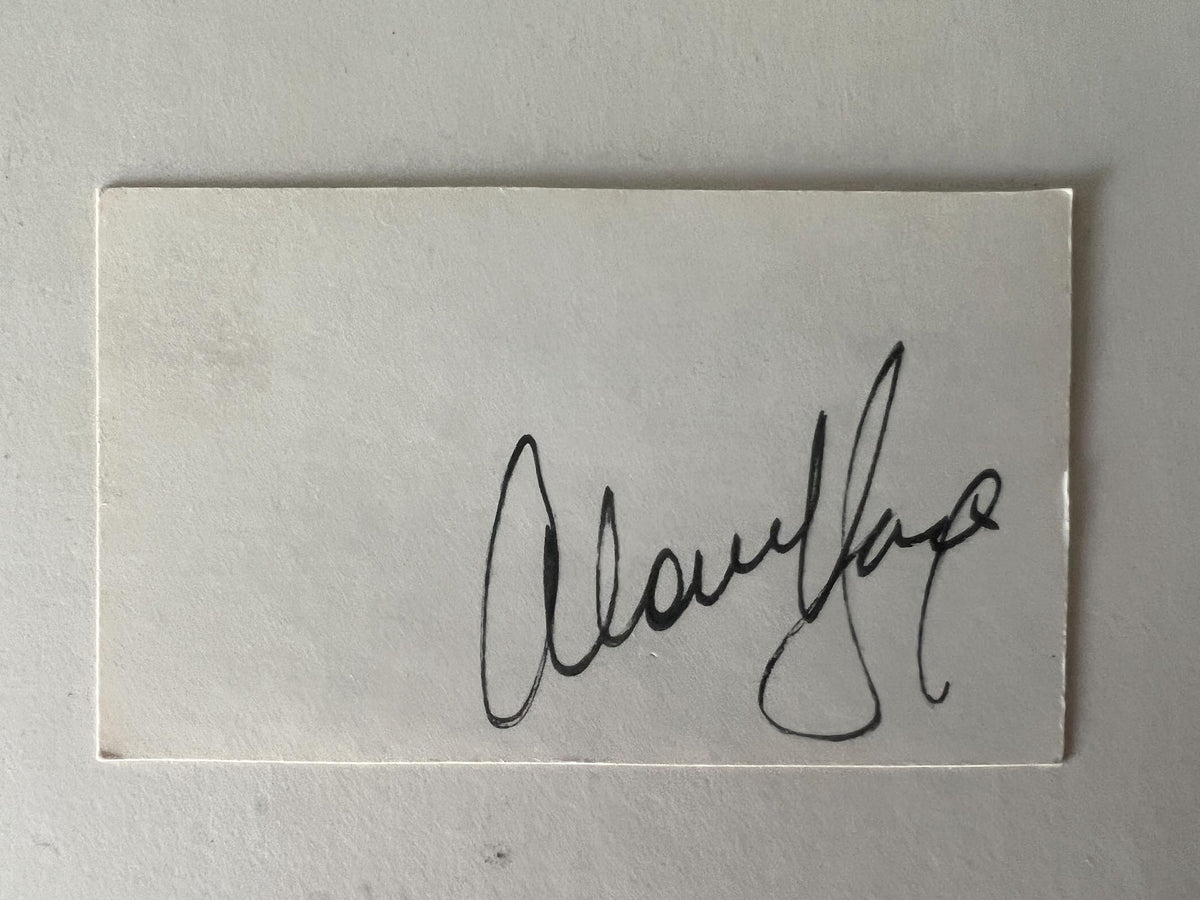 Talk Show Host Alan King original signature