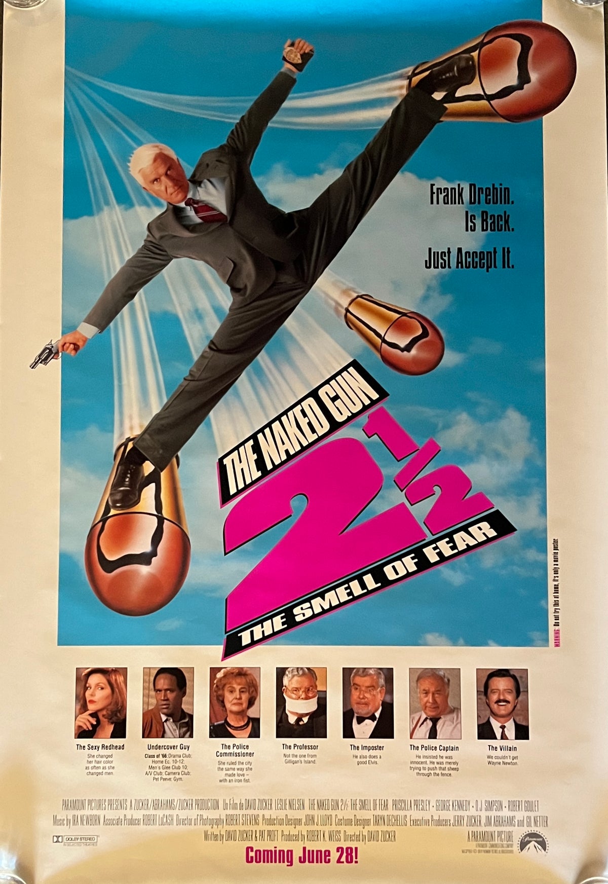Naked Gun 2 1/2 The Smell of Fear 1991 original movie poster