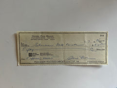 Gloria Pall signed check