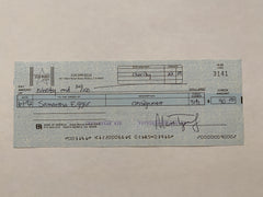 Samantha Eggar Star Wares consignment signed check