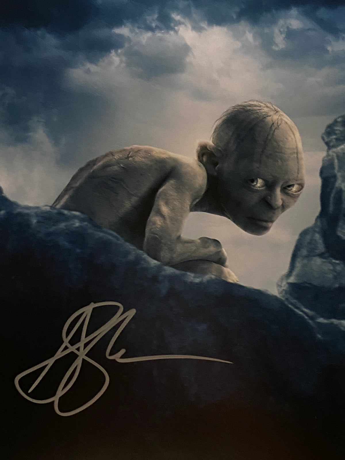 Lord of the Rings Andy Serkis signed movie photo