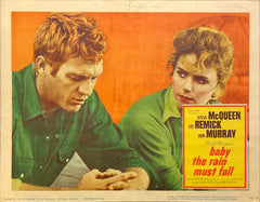 Steve McQueen, Lee Remick, and Don Murray "Baby the Rain Must Fall" original Lobby Card