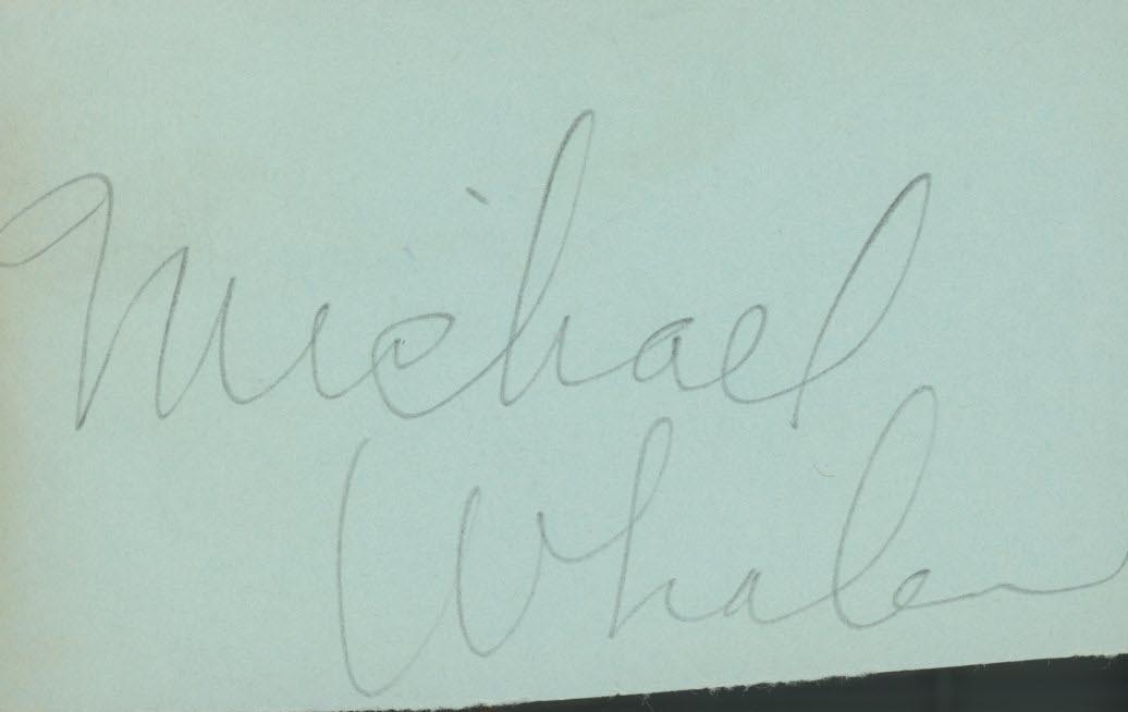 Michael Whalen signature cut