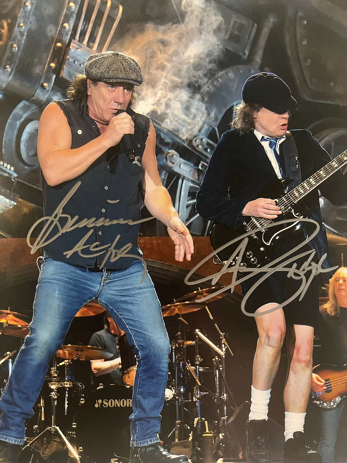 AC/DC band signed photo