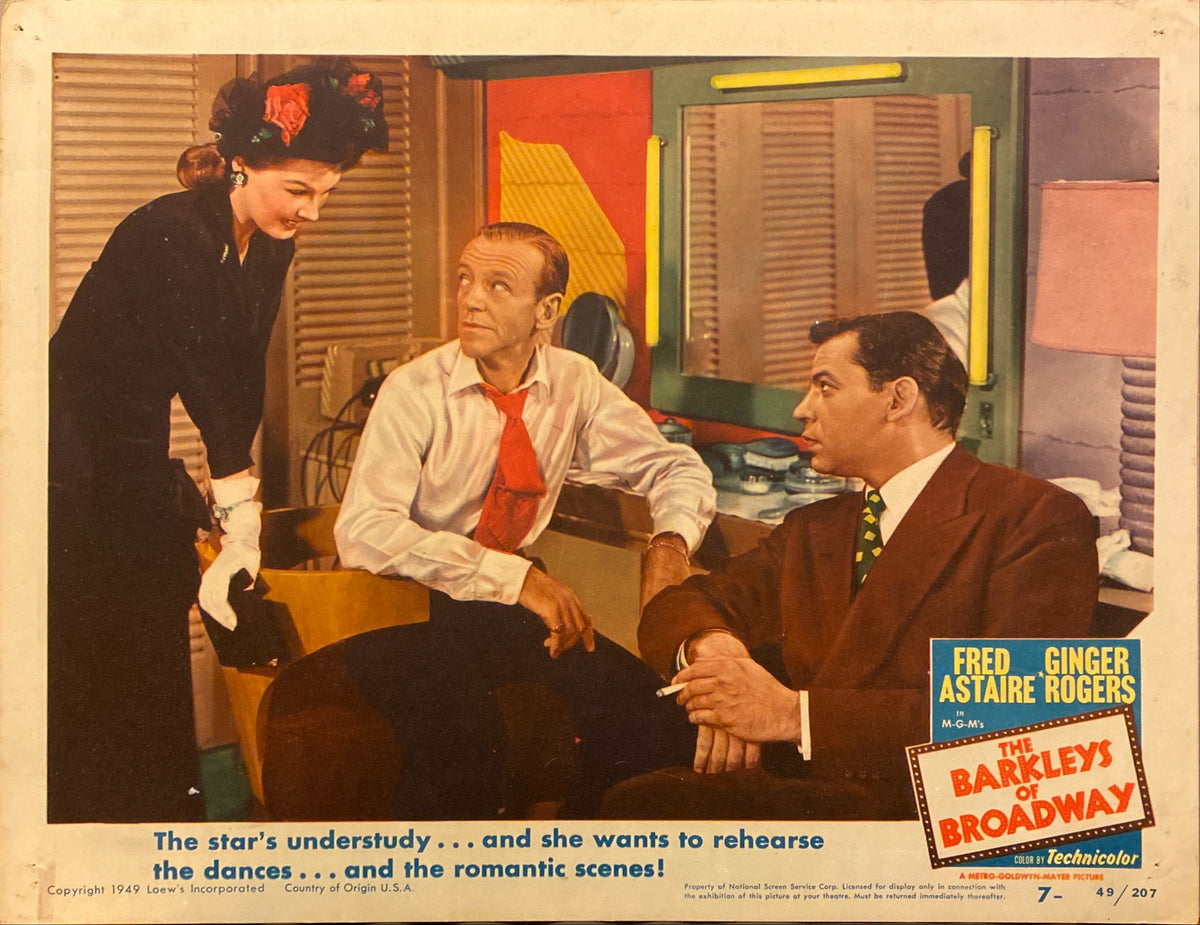 Fred Astaire and Ginger Rogers "The Barkleys of Broadway" original Lobby Card