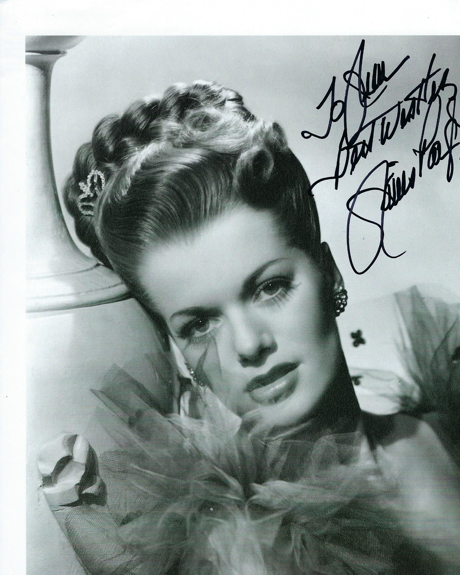 Follow The Boys Janis Paige signed photo - Photo