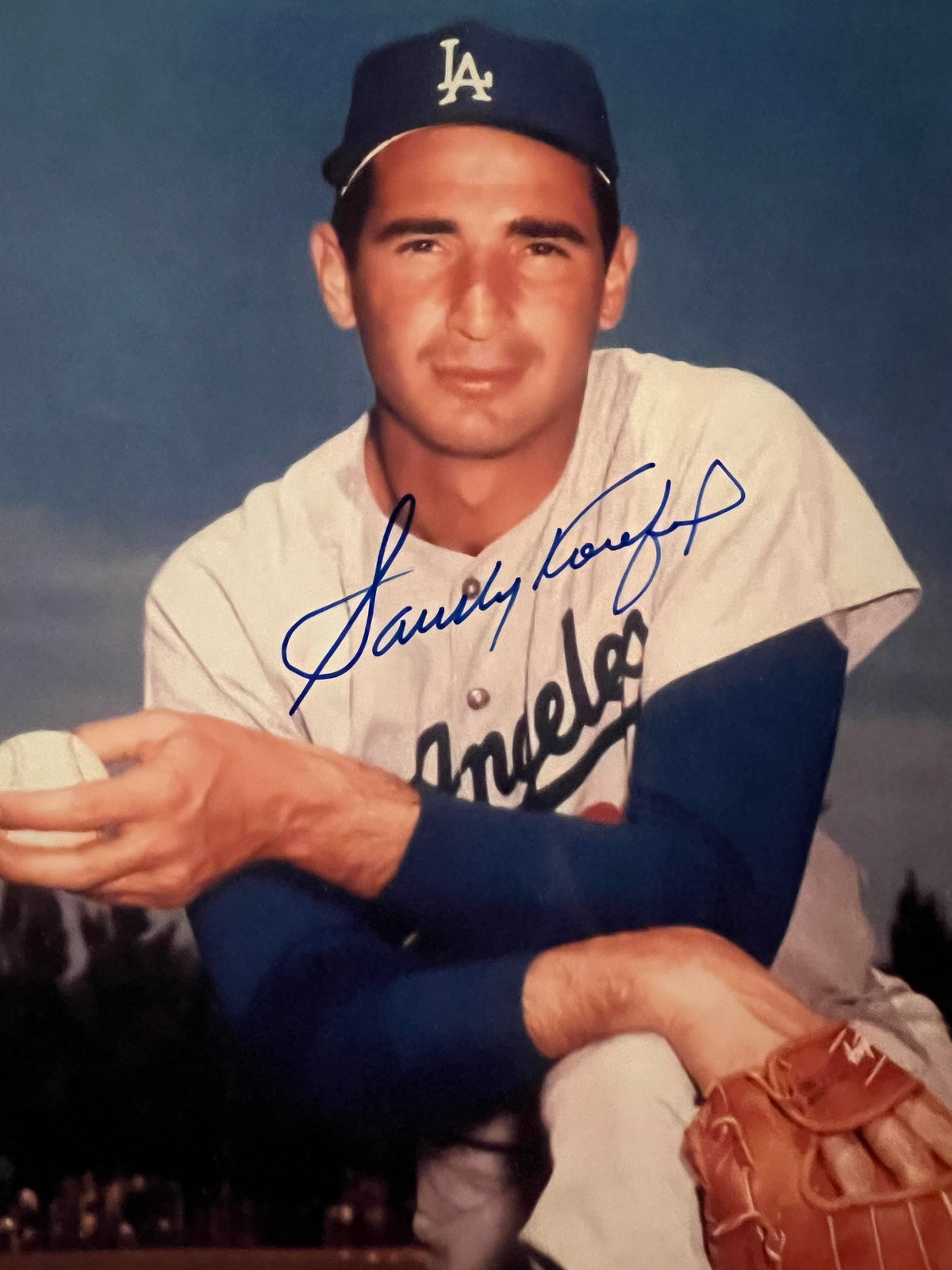 LA Dodgers Sandy Koufax signed photo