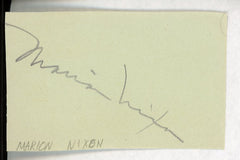 Marian Nixon original signature