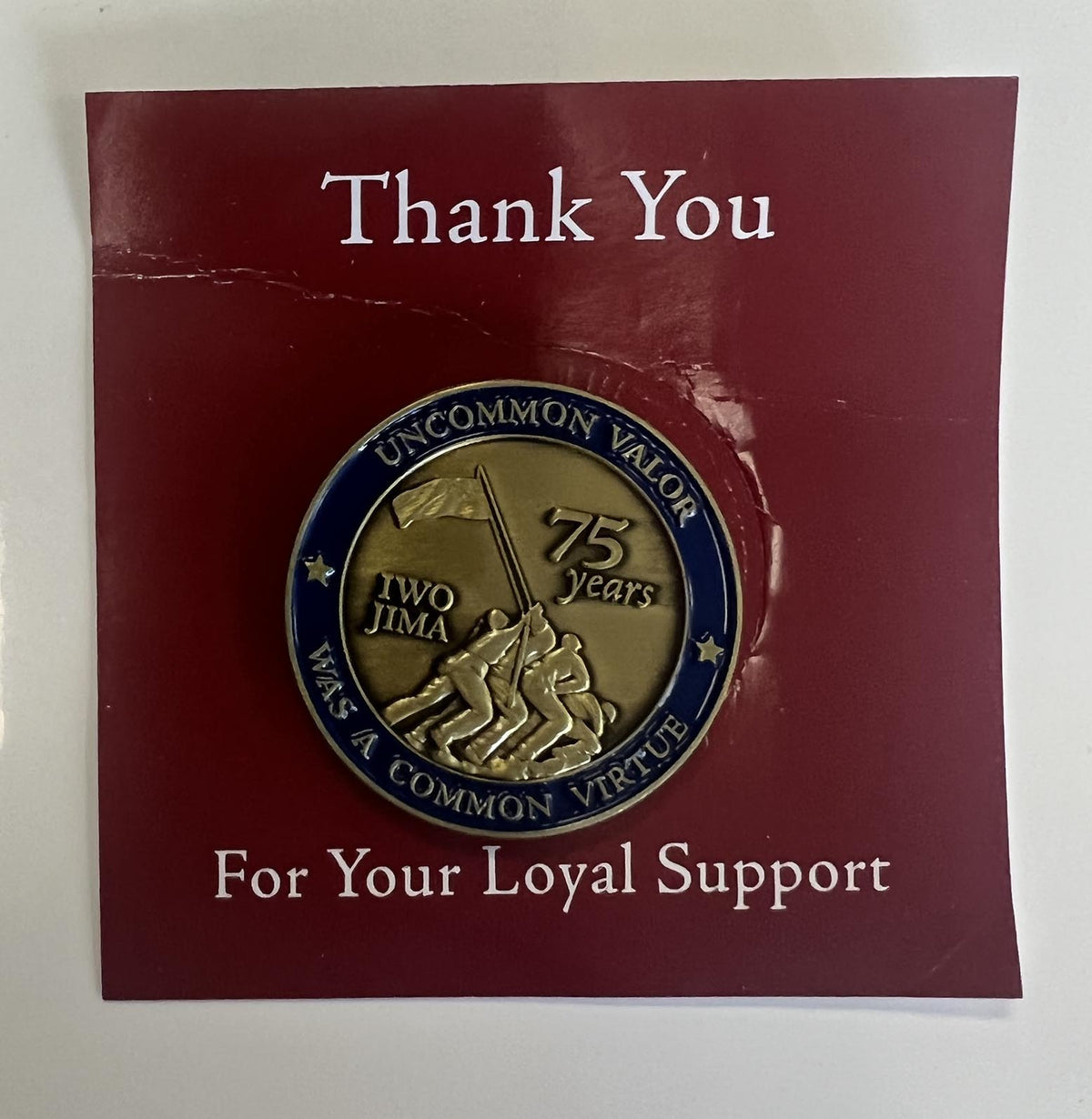 2020 USMC Iwo Jima 75 year commemorative coin