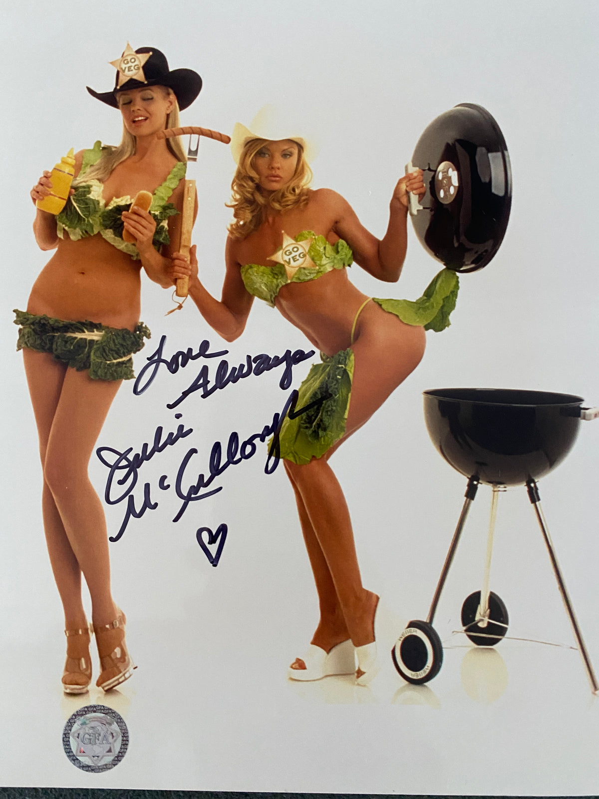 Playboy model Julie McCullough signed photo