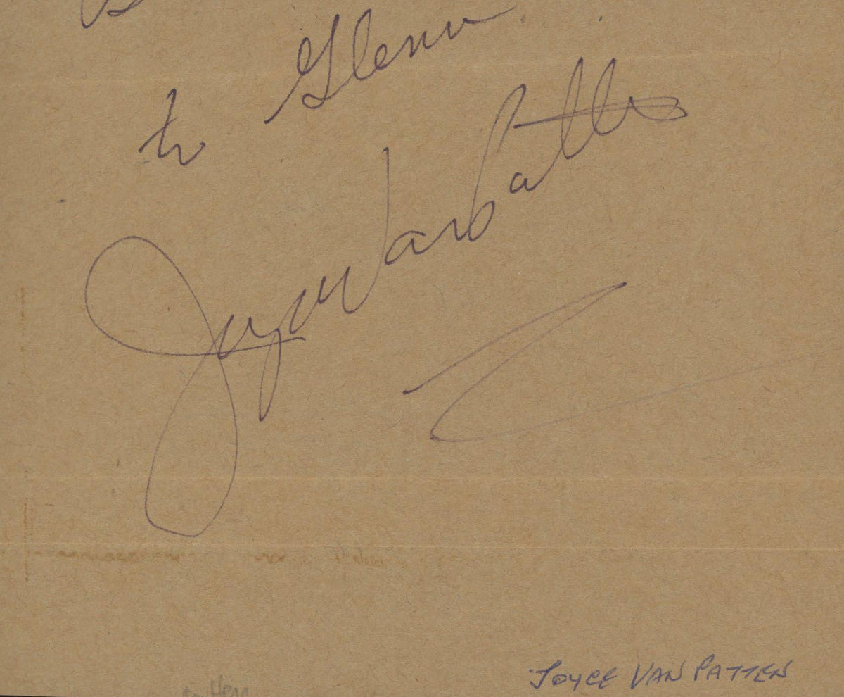 The Bad News Bears Joyce Van Patten signature cut