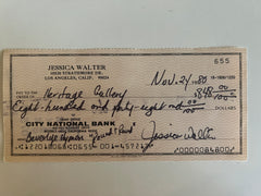 Jessica Walter signed check