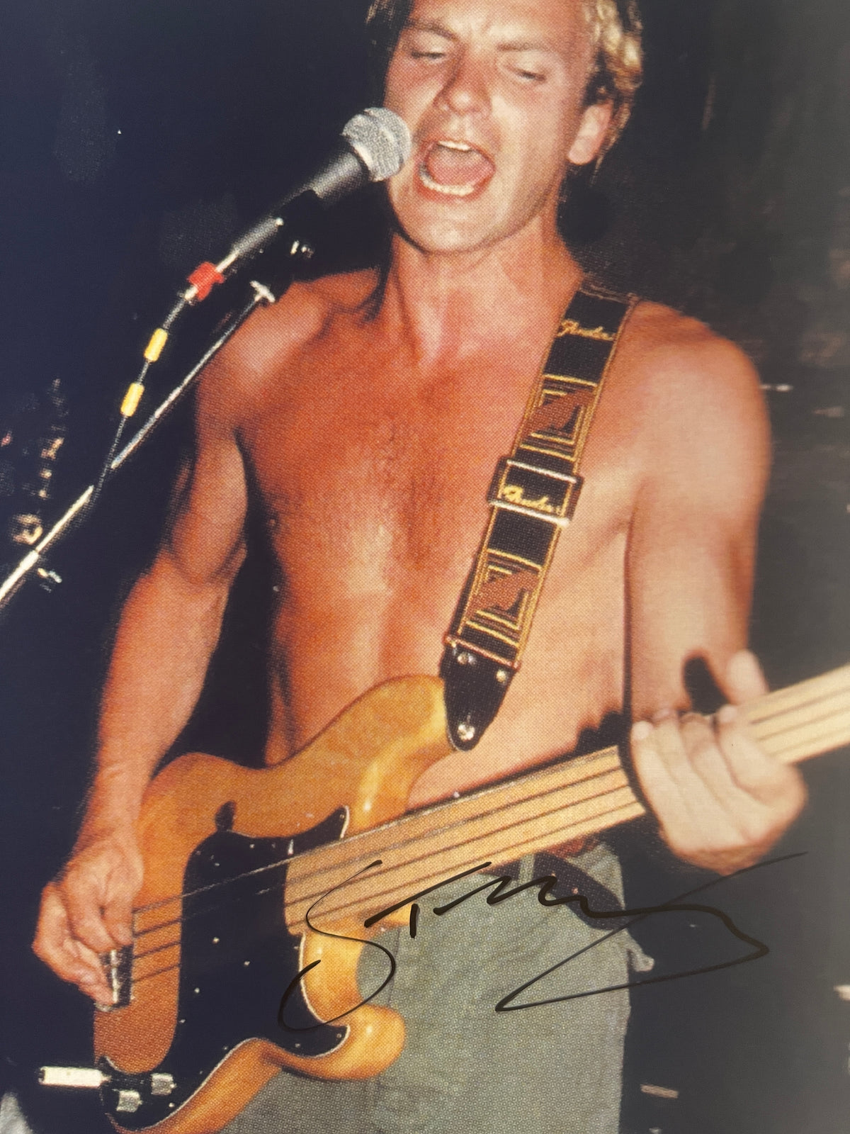 Sting signed photo