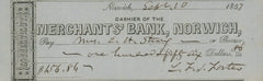 Lafayette Foster signed check-