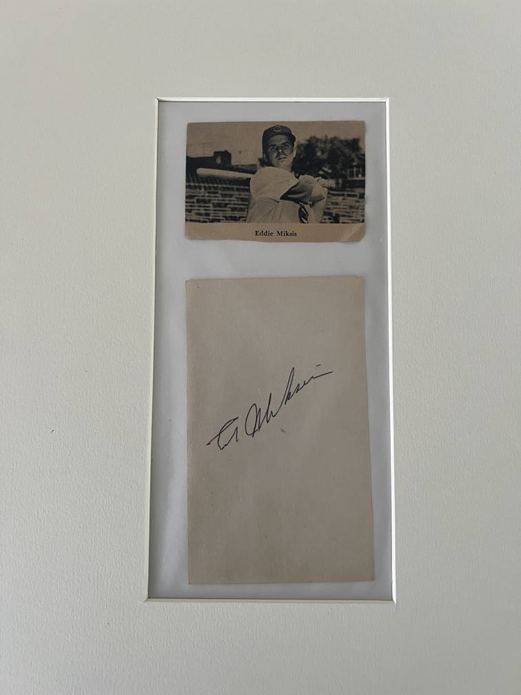 MLB Eddie Miksis signed collage