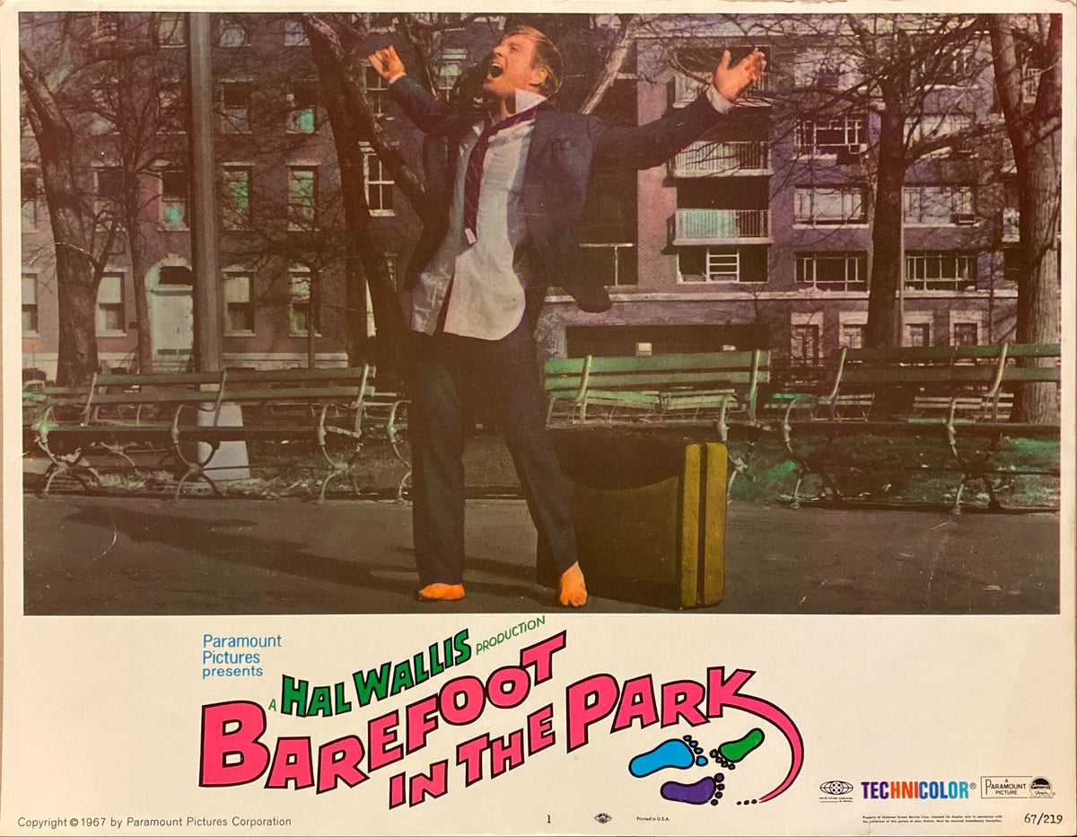 Jane Fonda and Robert Redford "Barefoot in the Park" original Lobby Card