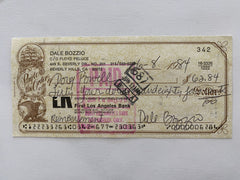 Dale Bozzio signed check
