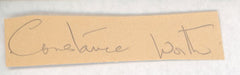 Constance Worth original signature