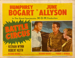 Humphrey Bogart and June Allyson "Battle Circus" original Lobby Card