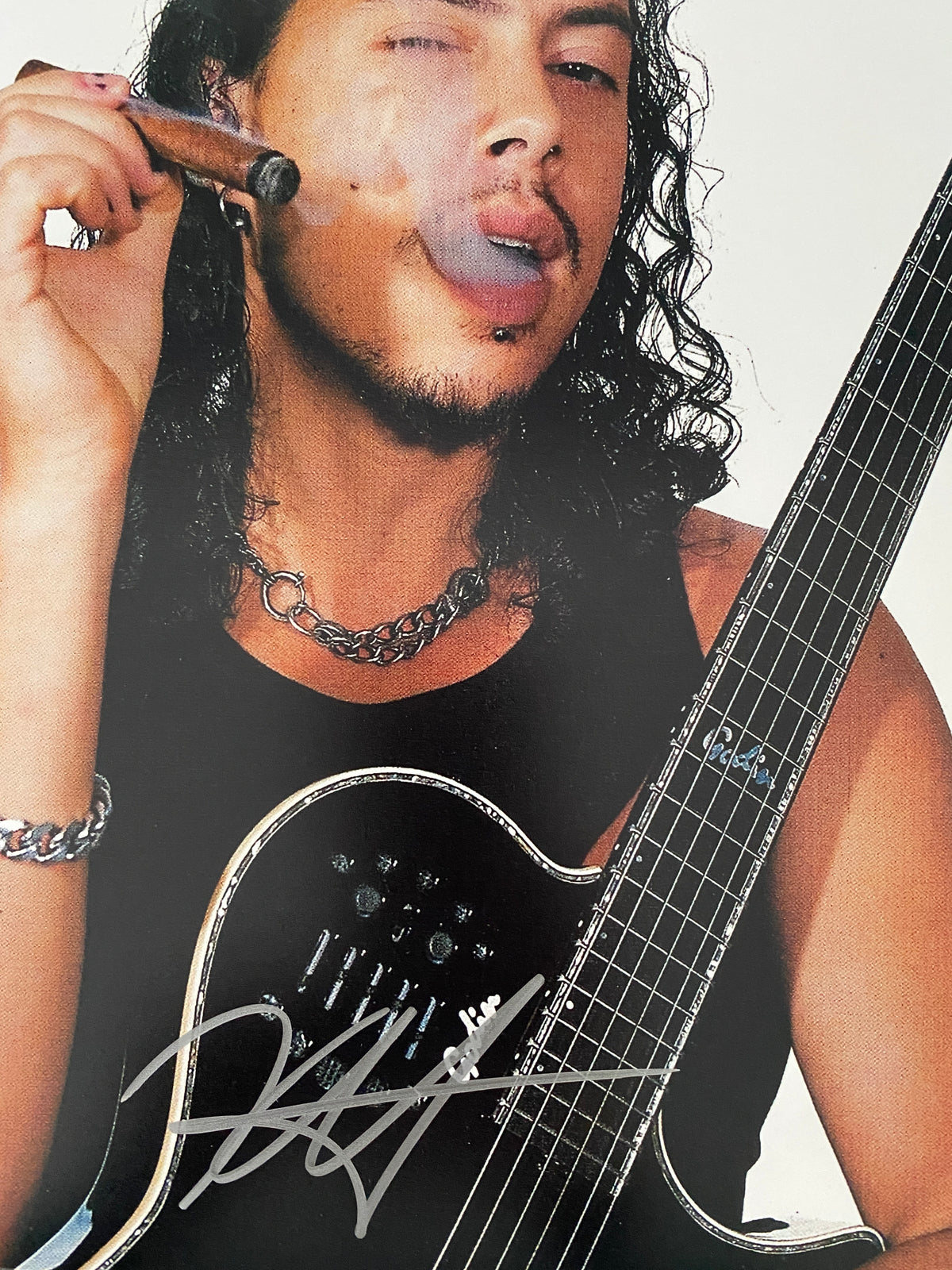 Metallica Kirk Hammett signed photo