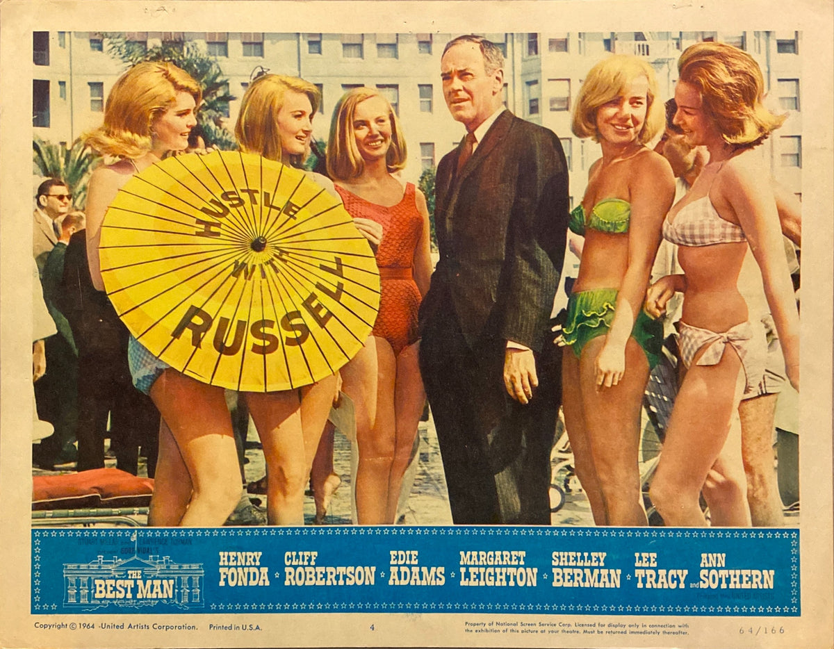 Henry Fonda, Cliff Robertson, and Edie Adams "The Best Man" original Lobby Card