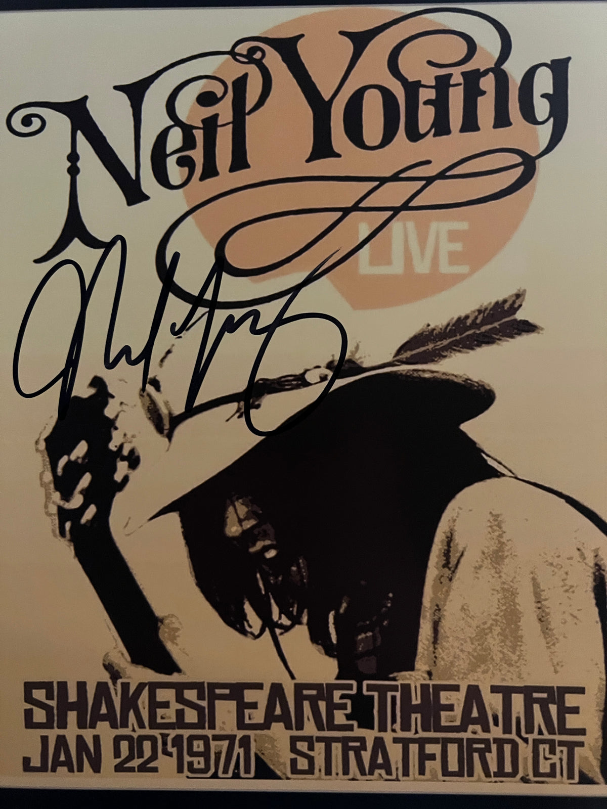 Neil Young signed photo