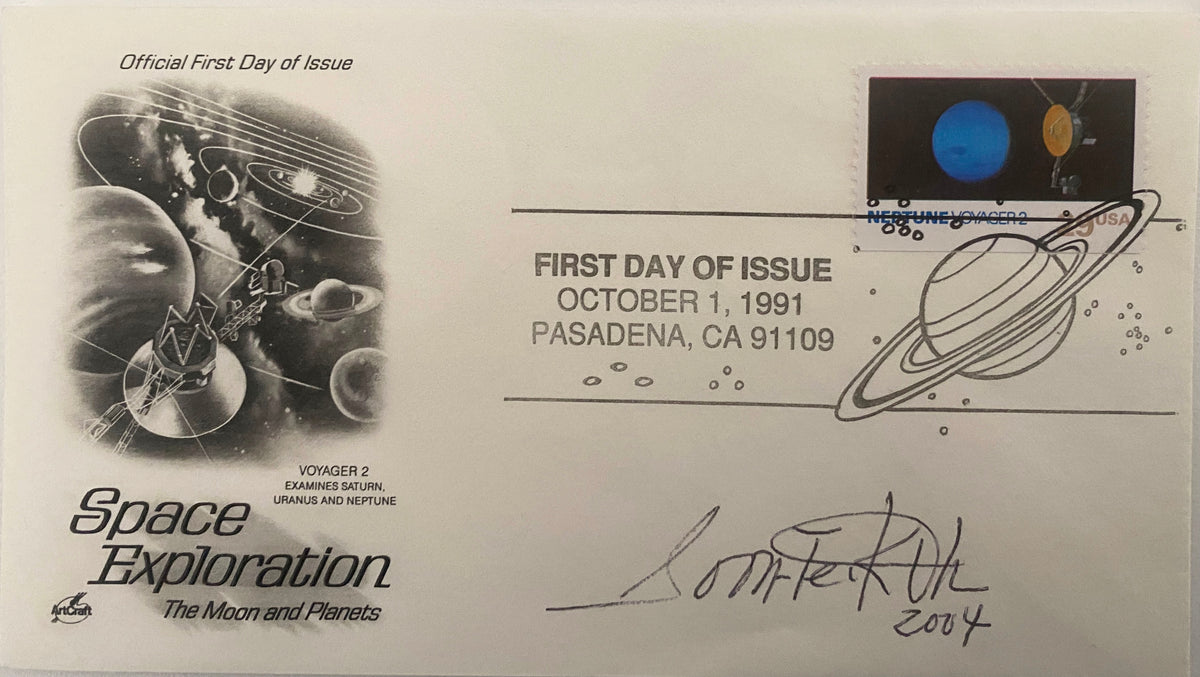 Space Exploration The Moon and Planets Signed First Day Cover