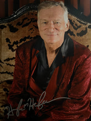 Playboy Hugh Hefner signed photo