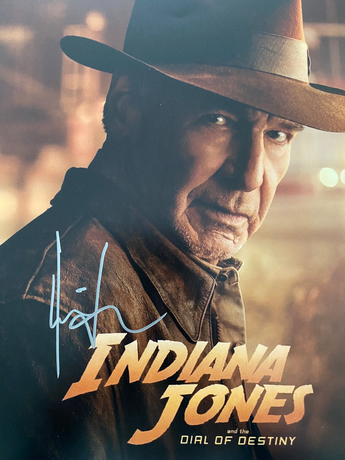 Indiana Jones and the Dial of Destiny Harrison Ford signed movie photo