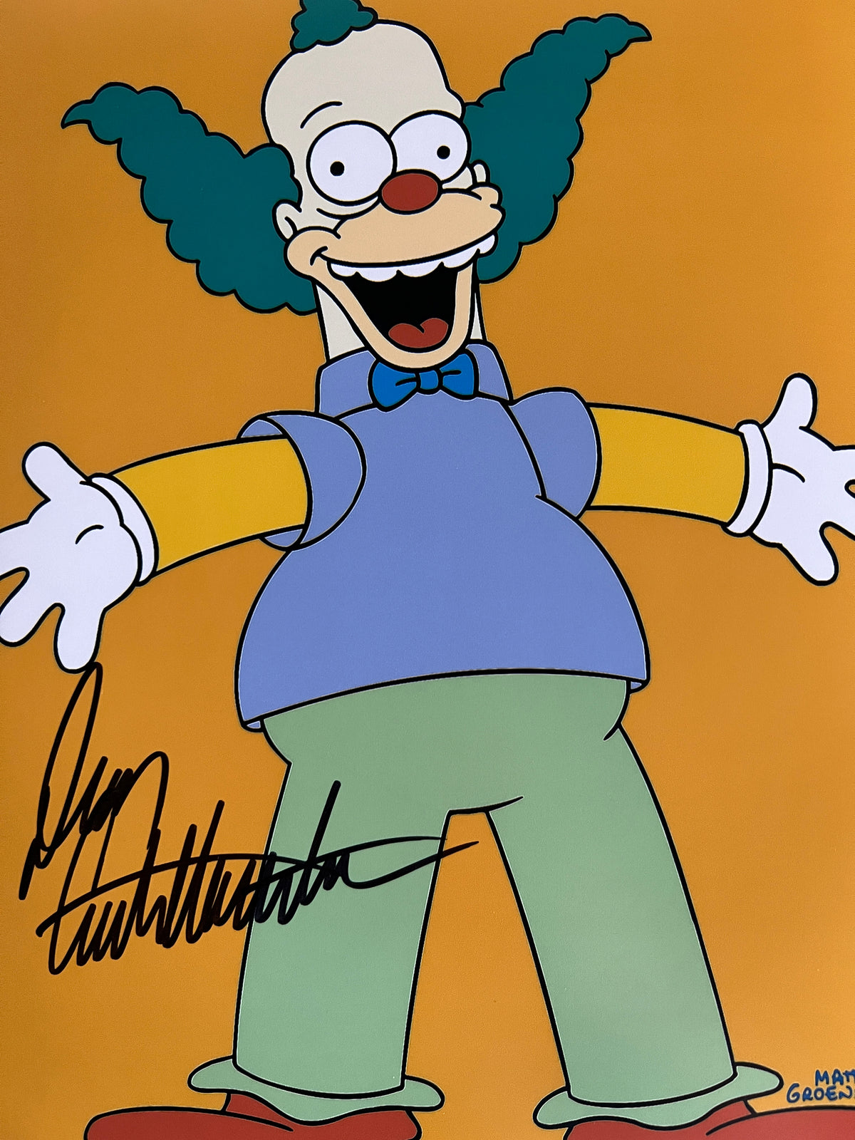 The Simpsons Krusty the Clown Dan Castellaneta signed photo