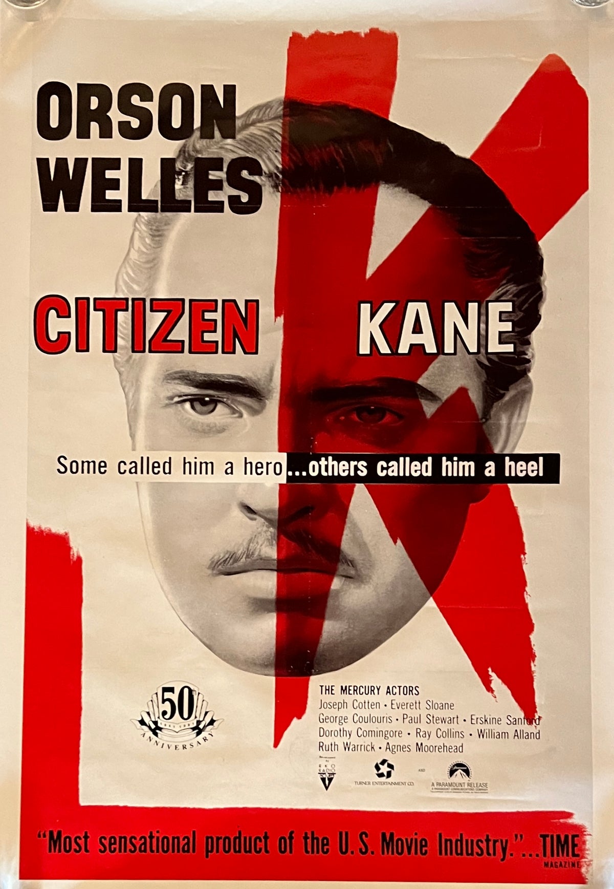 Citizen Kane 50th Anniversary 1991 Re-Release Original Movie Poster