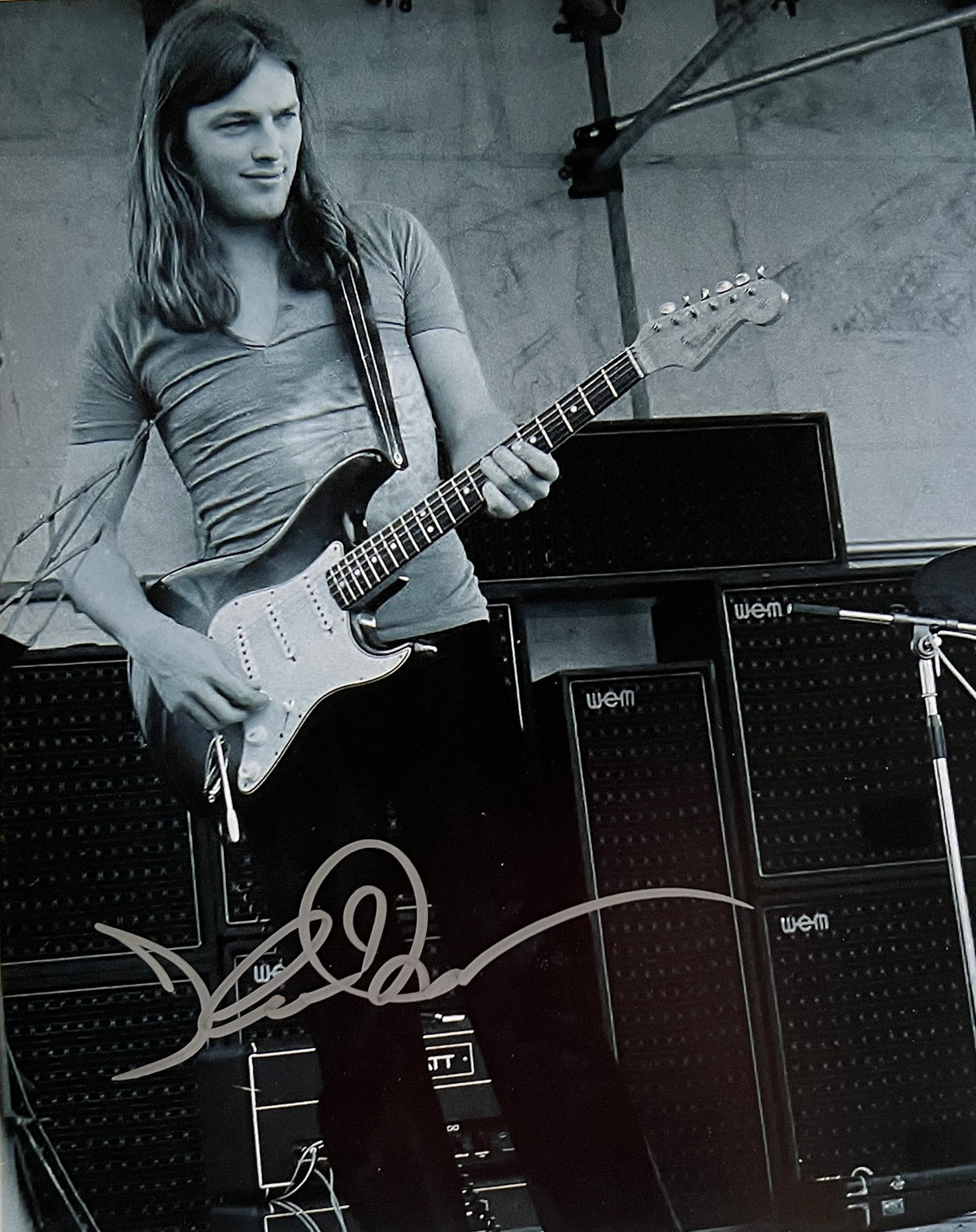 Pink Floyd David Gilmour signed photo