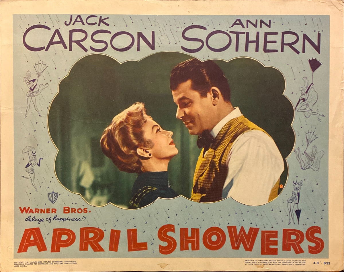 Jack Carson and Ann Sothern "April Showers" original Lobby Card