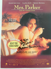 Matthew Broderick signed magazine page