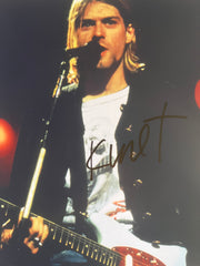 Nirvana Kurt Cobain signed photo