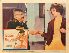 Brigitte Bardot "Babette Goes to War" original Lobby Card