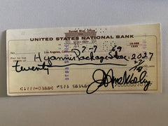 JoAnne  Worley signed check