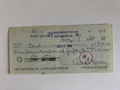 Walt Kelly signed check