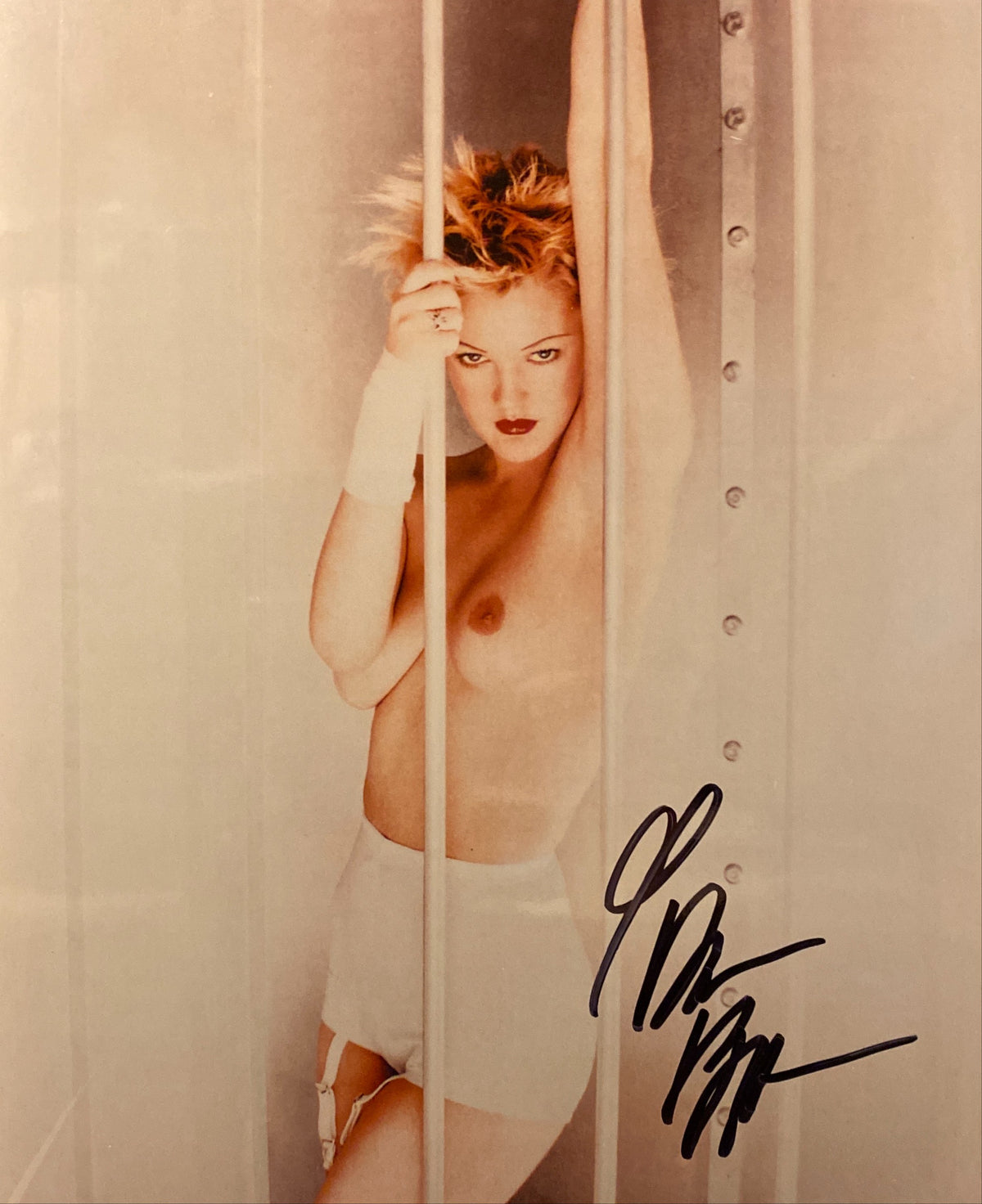 Drew Barrymore signed photo