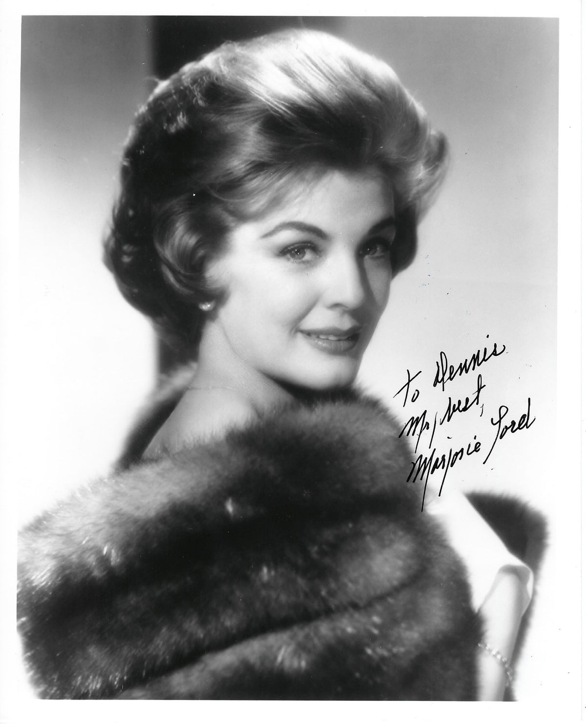 Sherlock Holmes In Washington Marjorie Lord signed photo